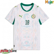 Camiseta Senegal Ismaila Sarr #18 Primera Equipación para mujer Mundial 2026 manga corta
